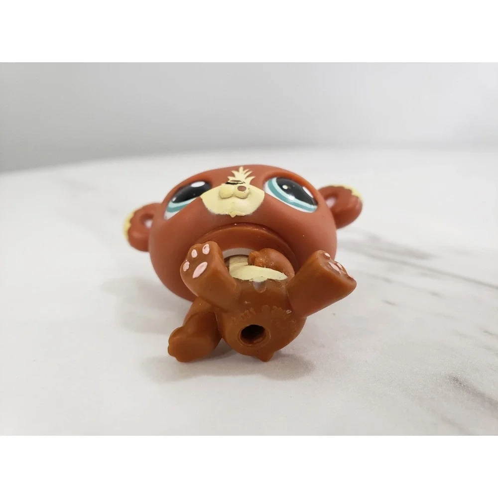 Authentic Littlest Pet Shop #1075 Brown Bear Original Hasbro LPS - Picture 5 of 6